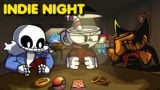 Friday Night Funkin' – "Pasta Night" but Sans, Cuphead and Bendy Sings It – Vs Hypno's Lullaby V2