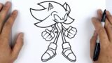 HOW TO DRAW HYPER SONIC (Sonic Dash & Spin) | Friday Night Funkin (FNF) – Easy Drawing