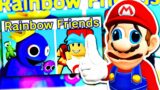 Mario Reacts To Friday Night Funkin' VS Rainbow Friends Game VS Animation (FNF ModHard)