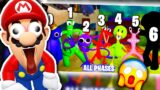 Mario Reacts To Rainbow Friends ALL PHASES – Friday Night Funkin' (Roblox Rainbow Friends)