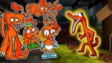 RAINBOW FRIENDS vs. POPPY PLAYTIME! Orange All Character Cartoon Animation | Swap FNF.