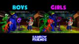 Rainbow Friends BOYS VS GIRLS – Friday Night Funkin' (FNF Mod Full Song)