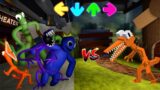 Rainbow Friends FNF Mod Orange Minecraft 3D vs Roblox | Friday Night Funkin Mod 2022
