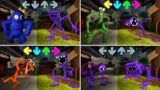 Rainbow Friends FNF Mod Purple Minecraft 3D vs Roblox | Friday Night Funkin Mod 2022