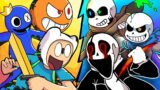 SANS AUs Meet Corrupted SONIC, FINN, TAILS & More! (FNF Animation x Pibby Compilation)