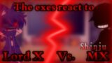The exes react to Lord X vs MX | Gacha Club | Reaction video
