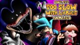 Too Slow WITH LYRICS by RecD (ANIMATED by MugiMikey) – FNF Sonic.EXE THE MUSICAL PART 1
