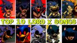 Top 10 Lord X Songs in Friday Night Funkin’ – FNF VS Sonic (FNF Mod/Sonic.EXE/Hard)