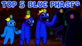 Top 5 Blue Phases in Friday Night Funkin' – FNF VS Rainbow Friends (FNF Mod/Blue)