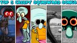 Top 5 Creepy Squidward Songs in Friday Night Funkin' (Spongebob/Bikini Bottom)