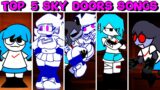 Top 5 Sky Doors Songs – Friday Night Funkin’ VS DOORS – Rush (Roblox DOORS 1 to 100) (FNF Mod/Hard)