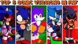 Top 5 Sonic Versions in FNF – Friday Night Funkin’ VS Sonic Remakes
