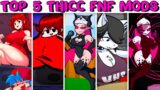 Top 5 Thicc Mods in FNF #2 – Friday Night Funkin’ VS Thicc Girlfriend, Sarvente & Maggie (Crystal)
