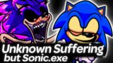 Unknown Suffering V2 but Sonic.exe sings it | Friday Night Funkin'
