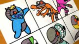 Drawing New Rainbow Friends VS Rainbow Monsters | Friday Night Funkin' Roblox Rainbow Friends Part 2
