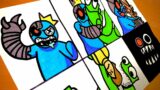 Drawing New Rainbow Friends VS Rainbow Monsters | Friday Night Funkin' Roblox Rainbow Friends Part 3