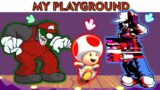 FNF Character Test | Gameplay VS My Playground | Mario