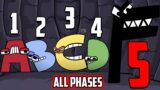 Alphabet lore ALL PHASES (1-5 phases) Friday Night Funkin' (Alphabet Lore FNF Mod)