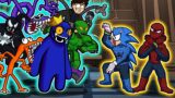 Blue vs Sonic –  Roblox Rainbow Friends Missing Color [Cartoon Animation] | Swap FNF