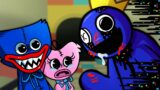 Corrupted Rainbow Friends vs Poppy Playtime | FNF Animation (Blue, Huggy Wuggy, Kissy Missy)