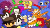 Everybody Happy with RAINBOW FRIENDS! (Toon Animation) FNF Untold Loneliness But Everyone Sings It