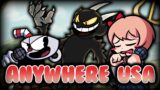 FNF Anywhere USA but Cuphead, Sayori and The Devil Sing It || FNF VS Online