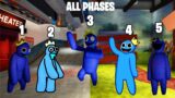 FNF Blue All Phases VS  Huggy Wuggy All Phases – Friday Night Funkin (Roblox Rainbow Friends)#5