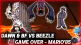 FNF | Dawn & Bf Vs Beelze | Game Over – Mario'85/Smb Funk Mix Cover | Hypno's Lullaby V2