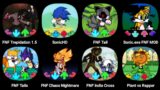 FNF Jeff The Killer, FNF Sonic HD, FNF Tail, FNF Sonic.exe, FNF Chaos Nightmare, FNF Indie Cross