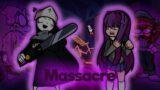 FNF – Massacre but Taki and Yuri sings it (Mistful Crimson Morning V2)