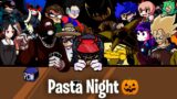 FNF Pasta Night But Every Turn A Different Cover Is Used (Halloween Special)