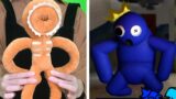 FNF Rainbow Friends But Door Return The Plush – Dance in Real Life – Rainbow Friends New Character