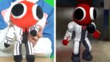FNF Rainbow Friends But Red Return The Plush – Dance in Real Life – Rainbow Friends New Character