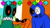 FNF Story of ORIGIN Rainbow Friends EXE: Blue, Green & Orange Friends in Friday Night Funkin be like