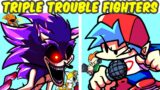 FNF VS TripleTrouble Cover VS Fighters VS Xenophanes (WIP) (MOD/Sonic EXE) | Friday Night Funkin