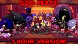 FNF': D-Side V2.7 Update – God Feast (1 Hour Version) (sonic exe, mighty zip and others 1 hour loop)