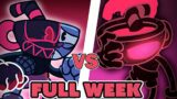 FRIDAY NIGHT FUNKIN' mod EVIL Boyfriend VS Cuphead Round 2 FULL WEEK