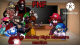 Fnf react to Mario's Monday Night Massacre Mod! (Gacha club)