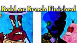 Friday Night Funkin’ – Blod or Brash Finished VS Bob Spongebob (FNF Mod/Hard/Starved/Encore)