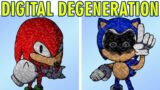 Friday Night Funkin VS Sonic Digital Degeneration and Knuckles EXE (FNF Mod Hard)