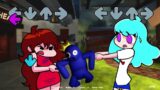 Friday Night Funkin' – Sky VS Girlfriend – Rainbow Friends Blue – Tug of war  (Animation Mods)