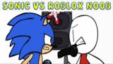 Friday Night Funkin' Sonic vs Roblox Noob