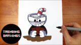 How To Draw FNF Cuphead Pasta Night Step by Step