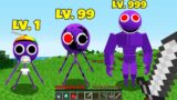RAINBOW FRIENDS baby purple become mutant | FNF MOD | ALPHABET LORE | ROBLOX in Minecraft – Gameplay