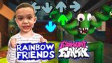 Rainbow Friends Green FNF Friday Night Funkin' dance!