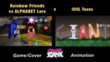 Rainbow Friends vs ALPHABET Lore | Game x FNF Animation | Friends To Your End Blue, Green, Orange
