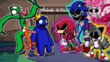 Rainbow Friends vs Sonic FNF vs Mommy Long Legs – [Rainbow Animation] Swap FNF