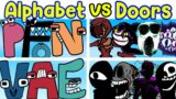 Roblox Doors ALL PHASES & Alphabet Lore ALL PHASES – Friday Night Funkin' (Roblox Doors)