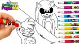 Sonic and Amy Rose FNF MOD – Coloring Pages SONIC.EXE 2.0