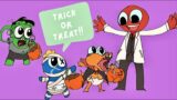 The BABY Rainbow Friends are LATE for TRICK OR TREAT! (Sad FNF Animation) Friends To Your End